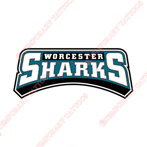 Worcester Sharks Customize Temporary Tattoos Stickers NO.9204